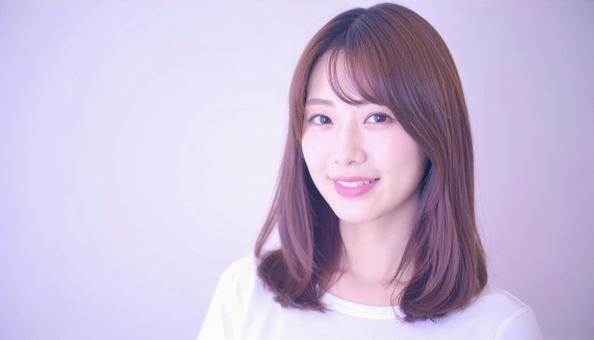 ヘアスタイルモデル：ワンレングスの写真