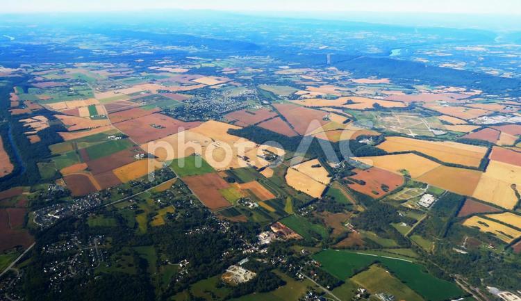 アメリカの大地　空撮 アメリカ,空撮,大地の写真素材