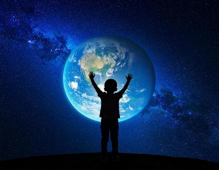 宇宙と子供 宇宙と子供の写真