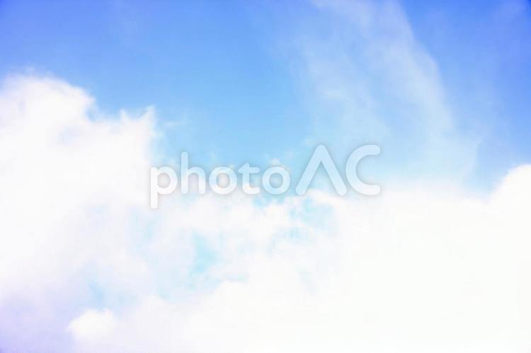 晴れのち晴れ 背景,空,雲の写真素材