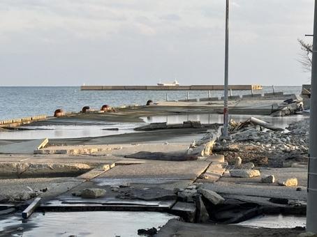 能登半島地震（1年10ヶ月） 能登半島地震,能登半島,奧能登の写真素材