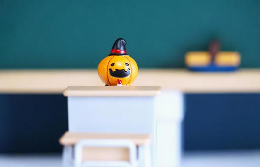 教室のハロウィン⑪ 教室のハロウィン⑪ ハロウィン,教室,かぼちゃのお化けの写真素材