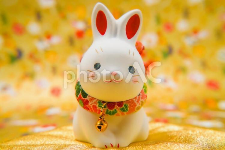 うさぎ年のお正月素材（卯年年賀状） うさぎ年,お正月,年賀状の写真素材