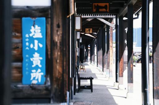 雁木通り 雁木通り 雁木,レトロ,昭和の写真素材