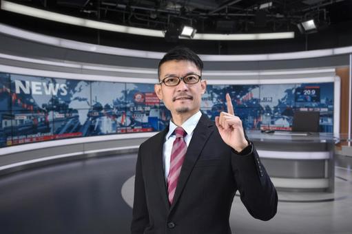 ニュースキャスター ニュース,キャスター,番組の写真素材