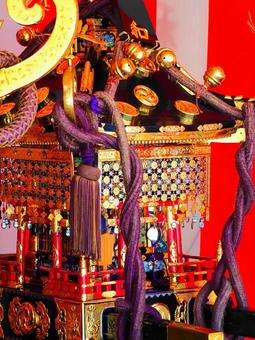 お神輿 日本の伝統的なイベント 夏祭り お神輿,神輿,お祭りの写真素材