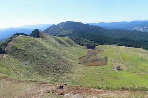 曽爾高原のすすき 10月,秋,山歩きの写真素材