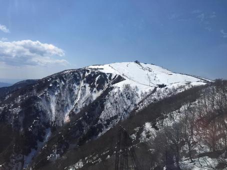雪山 季節,雪山,冬の写真素材