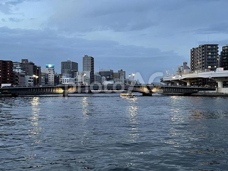 隅田川　風景 隅田川,風景,街並みの写真素材