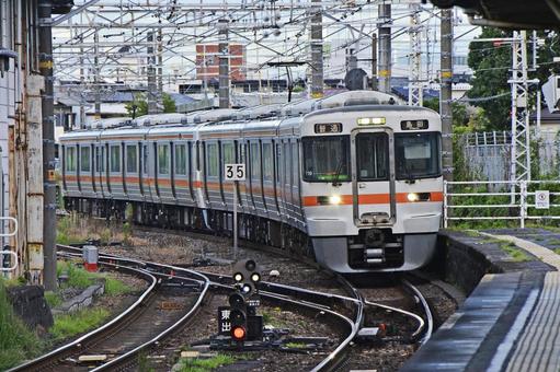 313系 東海道本線 313系 東海道本線 鉄道,電車,線路の写真素材