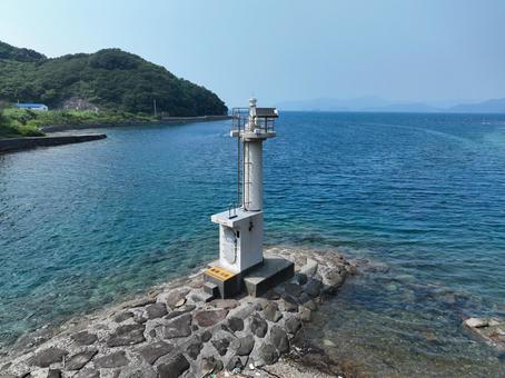 愛媛県愛南町 船越運河北口防波堤灯台 愛媛県愛南町 船越運河北口防波堤灯台の写真