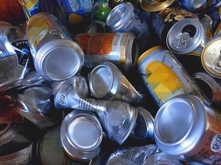 空き缶(アルミ) 空き缶,アルミ,リサイクルの写真素材