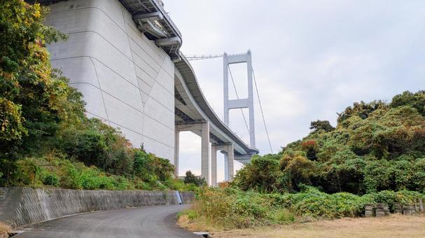しまなみ海道-118 しまなみ海道,今治市,来島海峡大橋の写真素材