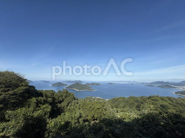 紫雲出山　三豊市 紫雲出山,三豊市,海の写真素材