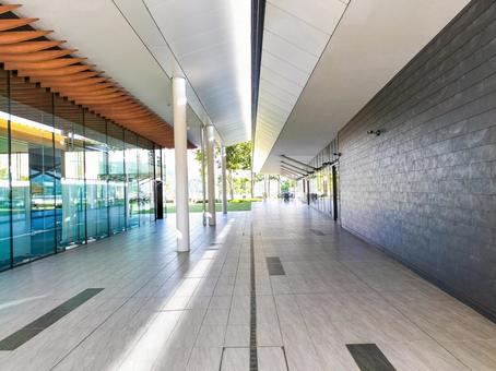 岐阜関ケ原古戦場記念館　外から見た回廊 岐阜関ケ原古戦場記念館,関ヶ原,岐阜県の写真素材