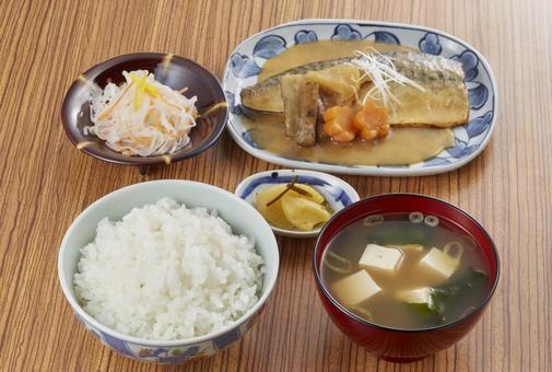 鯖の味噌煮定食 鯖の味噌煮定食 鯖の味噌煮,定食,鯖味噌煮の写真素材