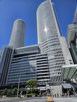 名古屋駅前の風景 名古屋駅前の風景 名古屋,名古屋市街,市街地の写真素材