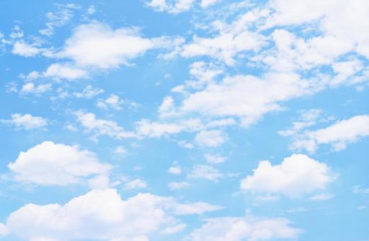 青空と白い雲 青空と白い雲の写真