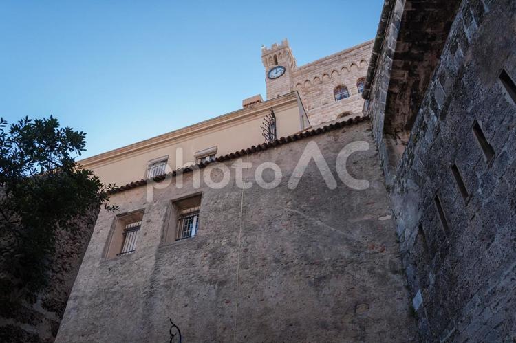 モナコの旧市街地 モナコ,モンテカルロ,旧市街地の写真素材