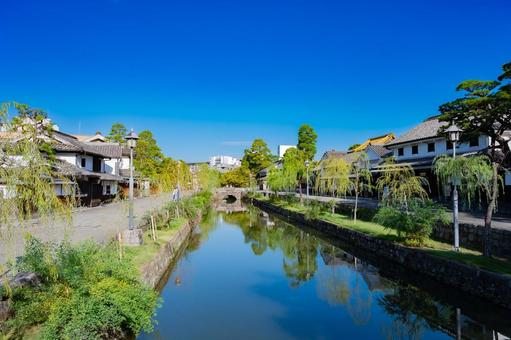 岡山　倉敷美観地区の風景 倉敷,倉敷美観地区,岡山の写真素材