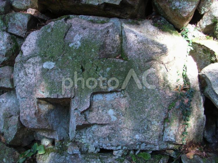 安土城本丸石垣 安土城,安土城跡の写真素材