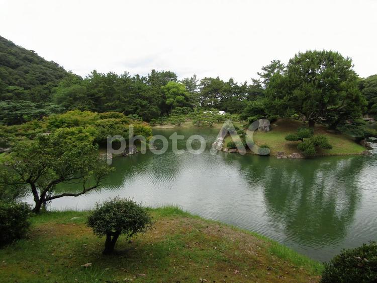 香川県　栗林公園　22 栗林公園,香川県,自然の写真素材