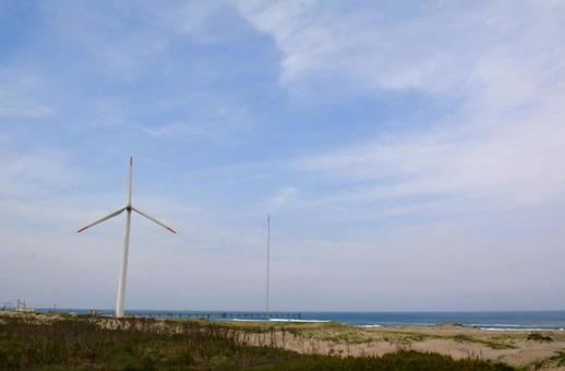 風力発電と海 風力発電と海 海,空,風力発電の写真素材