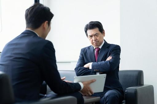 商談 商談 悩む,営業,商談の写真素材
