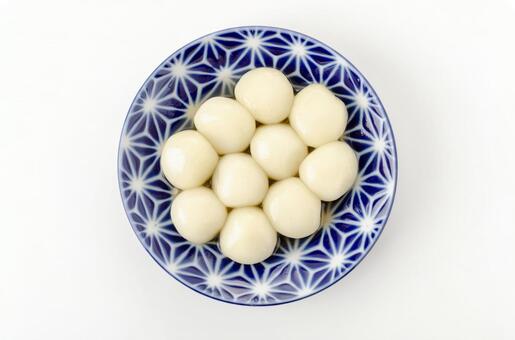 白玉団子 シロップ漬け 白玉団子,お茶菓子,シロップの写真素材