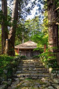 勝楽山高蔵寺阿弥陀堂⑻ 秋,紅葉,勝楽山高蔵寺阿弥陀堂の写真素材