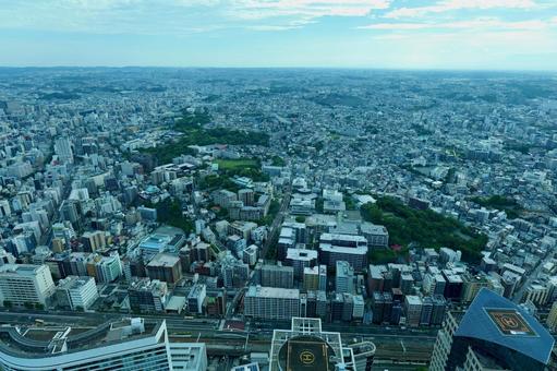 横浜, 展望台からのみなとみらいの町並み 横浜, 展望台からのみなとみらいの町並み みなとみらい,街並み,ビル群の写真素材