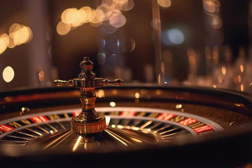 高級感あるルーレット台 ルーレット,カジノ,チップの写真素材