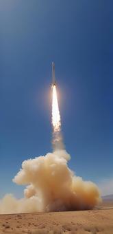 ロケットの発射の写真