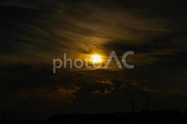 夕焼けのイメージ１ きれい,さわやか,イラストの写真素材