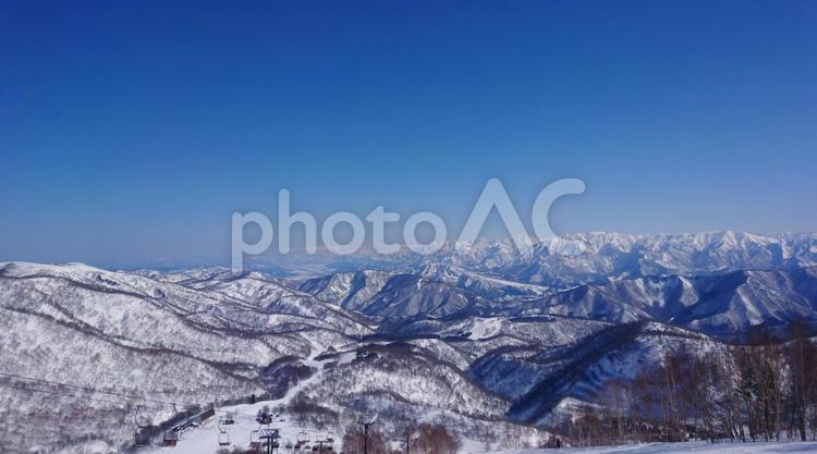 スキー場-09 山,スキー場,冬の写真素材