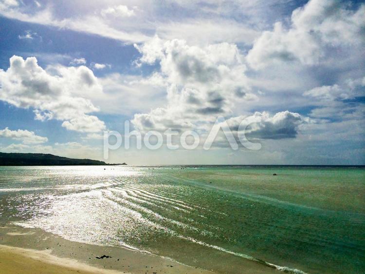 グアムの海２ グアム,ビーチ,青空の写真素材