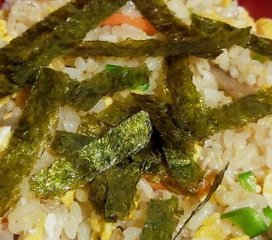 Mixed rice, shredded seaweed, JPG Mixed rice, shredded seaweed, JPG