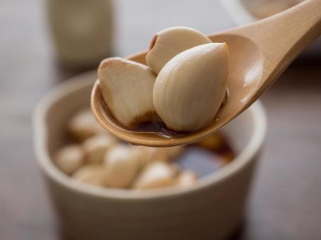 ニンニク にんにく醤油漬け タレ大蒜の写真