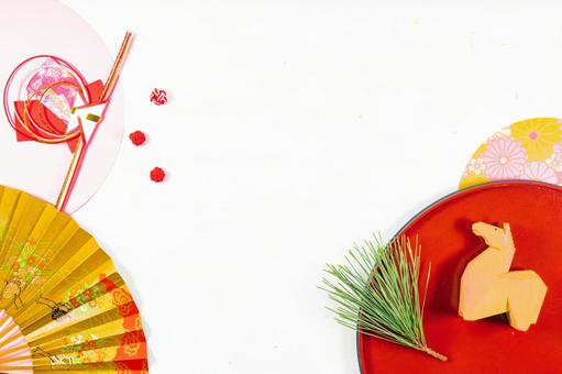 干支【午】のデザイン お正月,新春,馬の写真素材