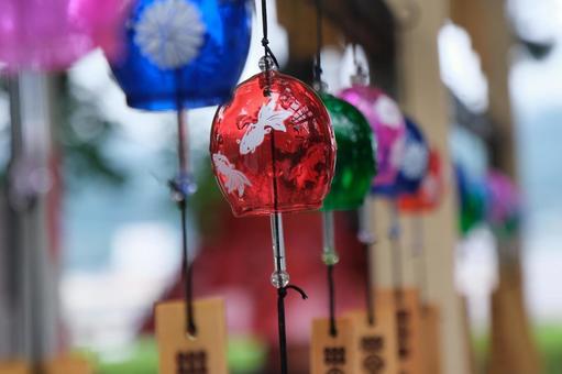 風鈴 風鈴 風鈴,夏,季節の写真素材