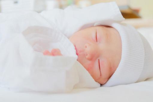 新生児生後０日 新生児,生後０日,赤ちゃんの写真素材