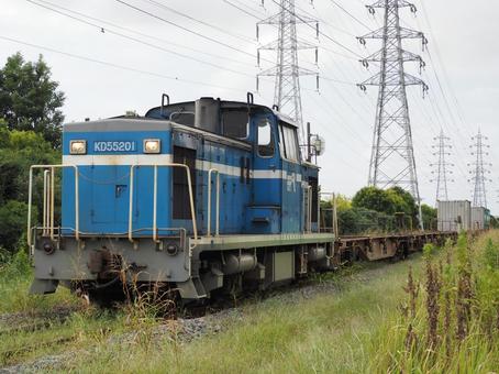 京葉臨海鉄道 KD55形 貨物列車 京葉臨海鉄道 KD55形 貨物列車 京葉臨海鉄道,臨海鉄道,kd55形の写真素材