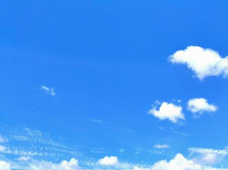 晴天の青空 晴天の青空の写真