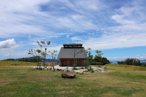 7月中旬のさぬき市大串半島の広場の風景 7月中旬のさぬき市大串半島の広場の風景の写真