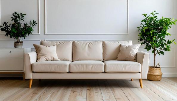 クラシックなリビングのソファー クラシックなリビングのソファーの写真