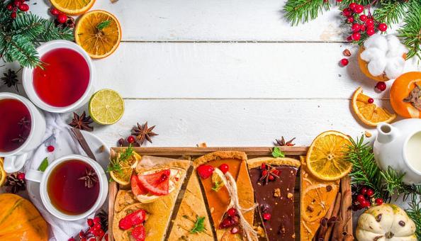 秋のティータイムの写真