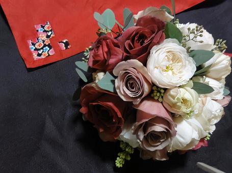 シックな和風ブーケの写真