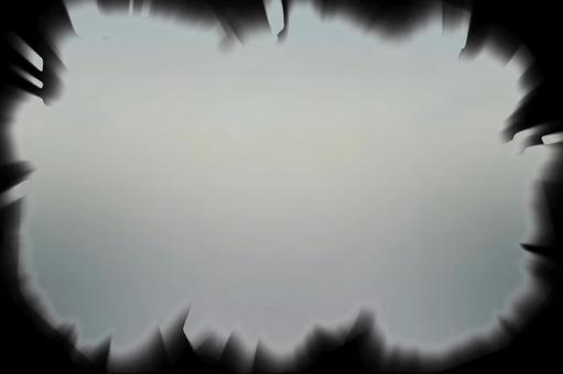 深黑色框架上的雲形銀色背景, JPG 深黑色框架上的雲形銀色背景, JPG