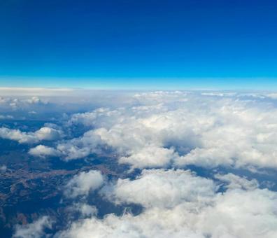 雲の上からの景色 雲の上からの景色の写真