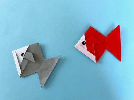 折り紙作品(金魚)3 折り紙作品(金魚)3の写真